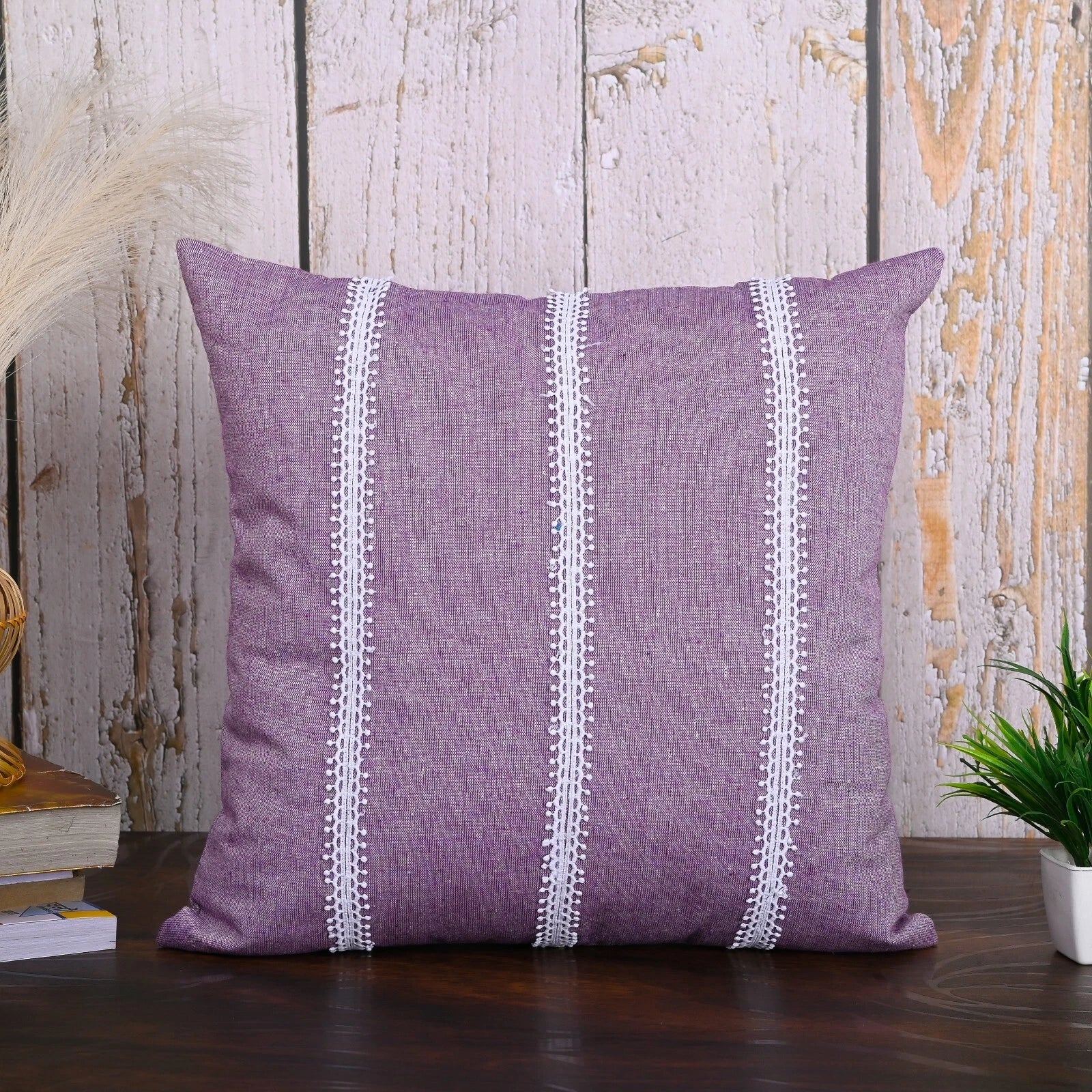 Cushion Case Cotton Pillow Cover Home Sofa Couch Bed Decor Square Covers Set 5
