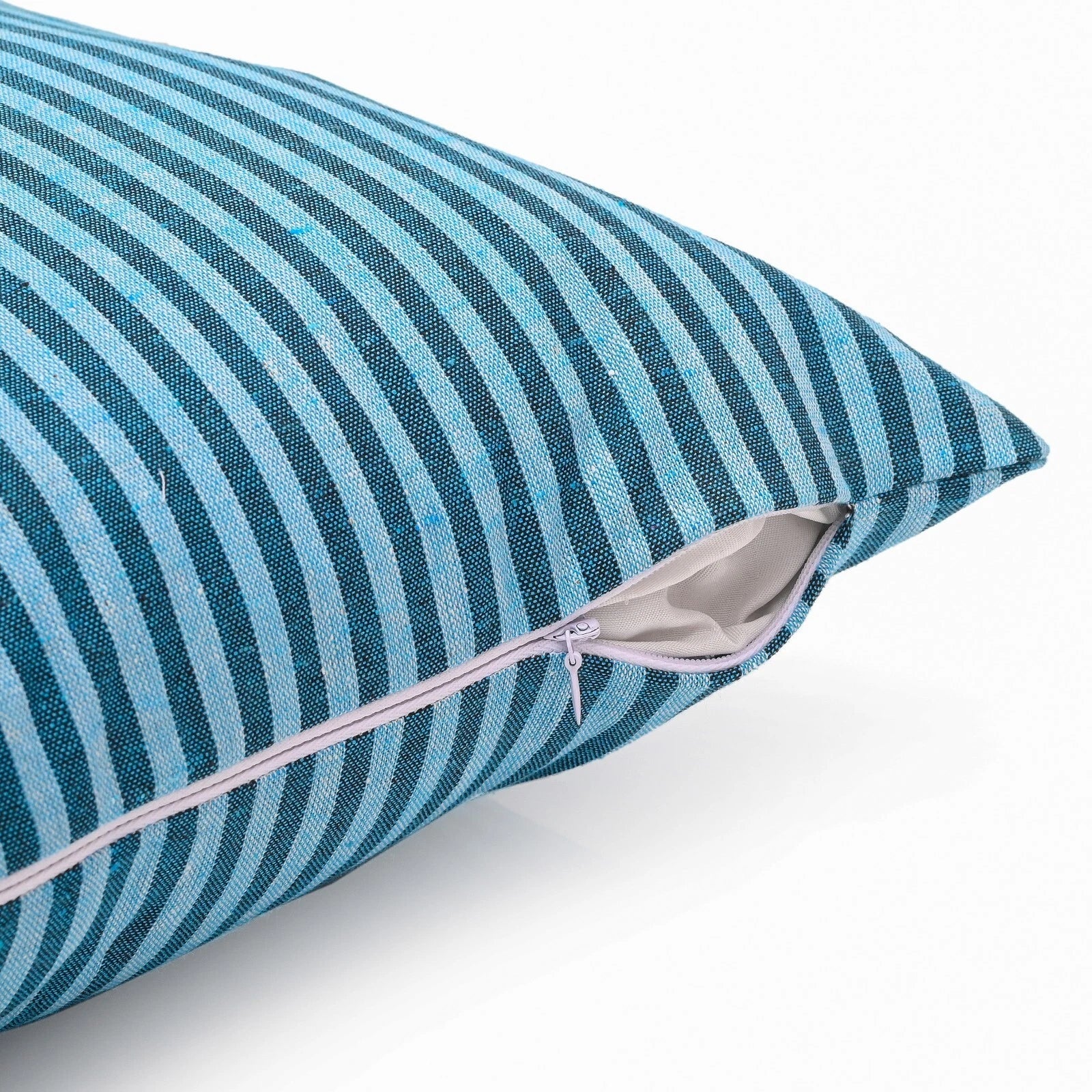 Cotton Cushion Covers Throw Pillow Cover Case Striped Home Sofa Decor-Set of 2