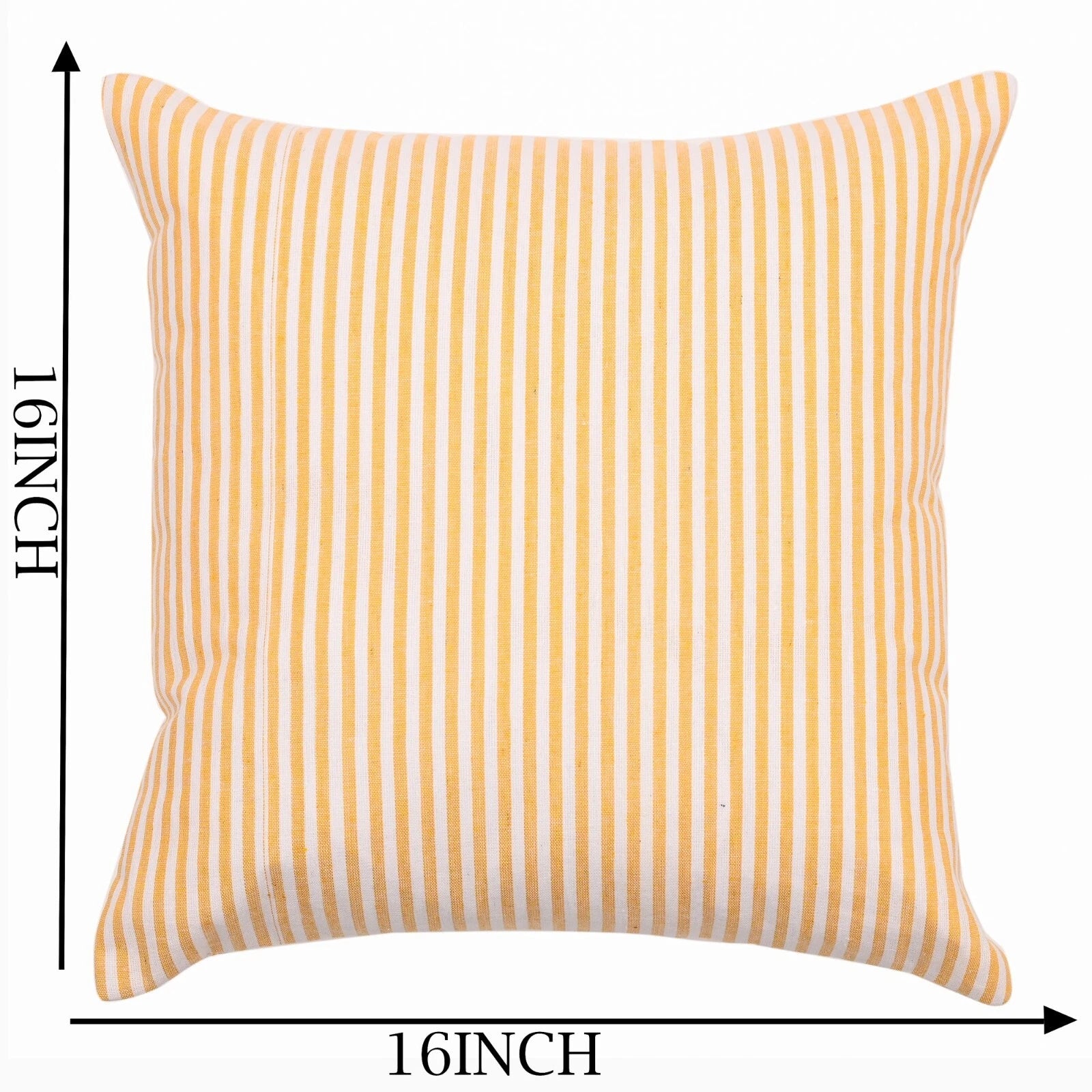 Pillow Cover Throw Cushion Case Covers Cotton Striped Home Sofa Decor Square-S2