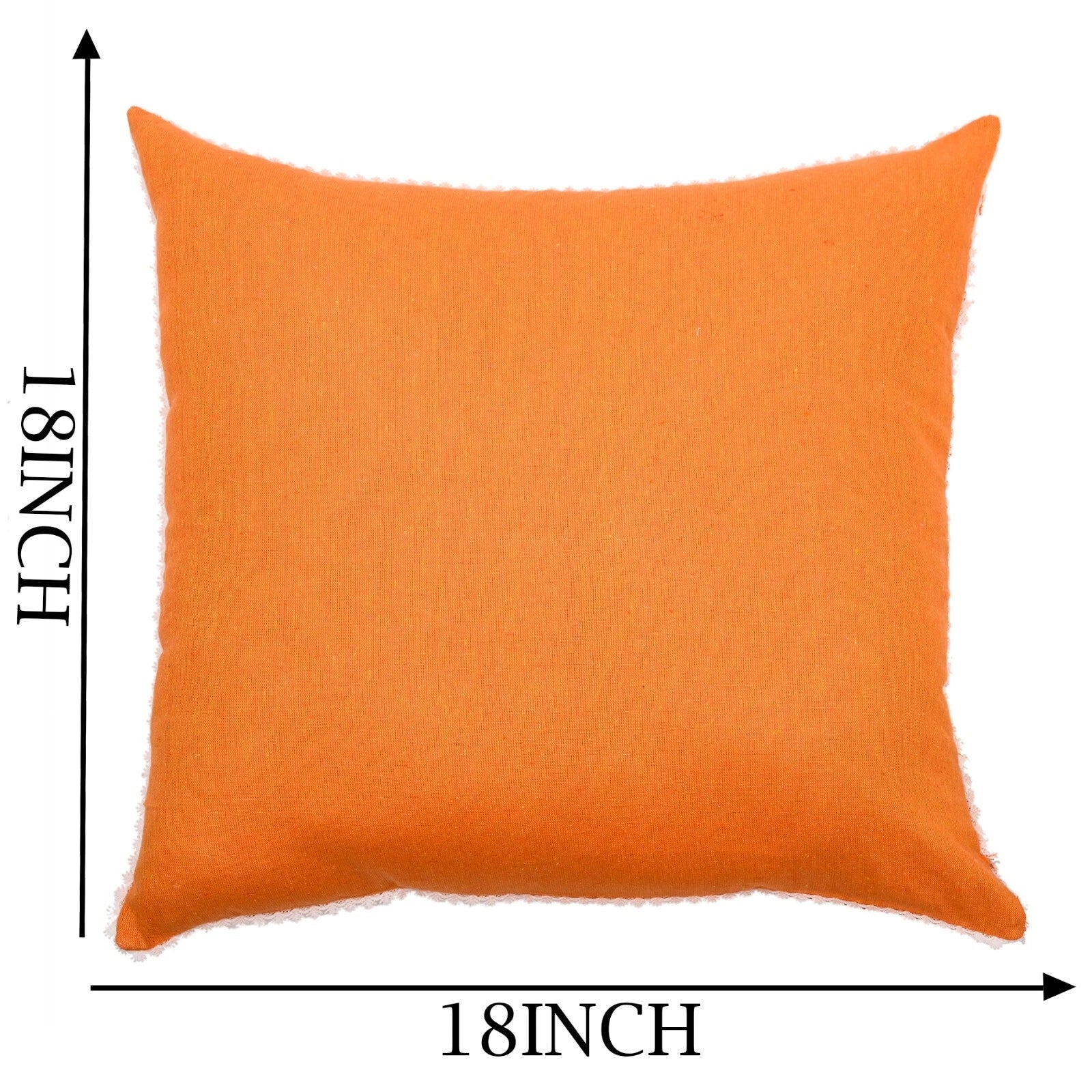 Pillow Covers Cotton Throw Cushion Case Cover Sofa Home Decor Solid with Lace-S2