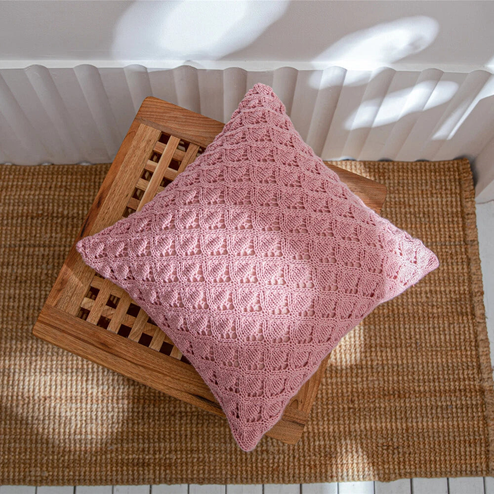 Knitted Throw Pillow Cases Cafe Waist Bed Zip Up Sofa Cushion Cover Home Decor