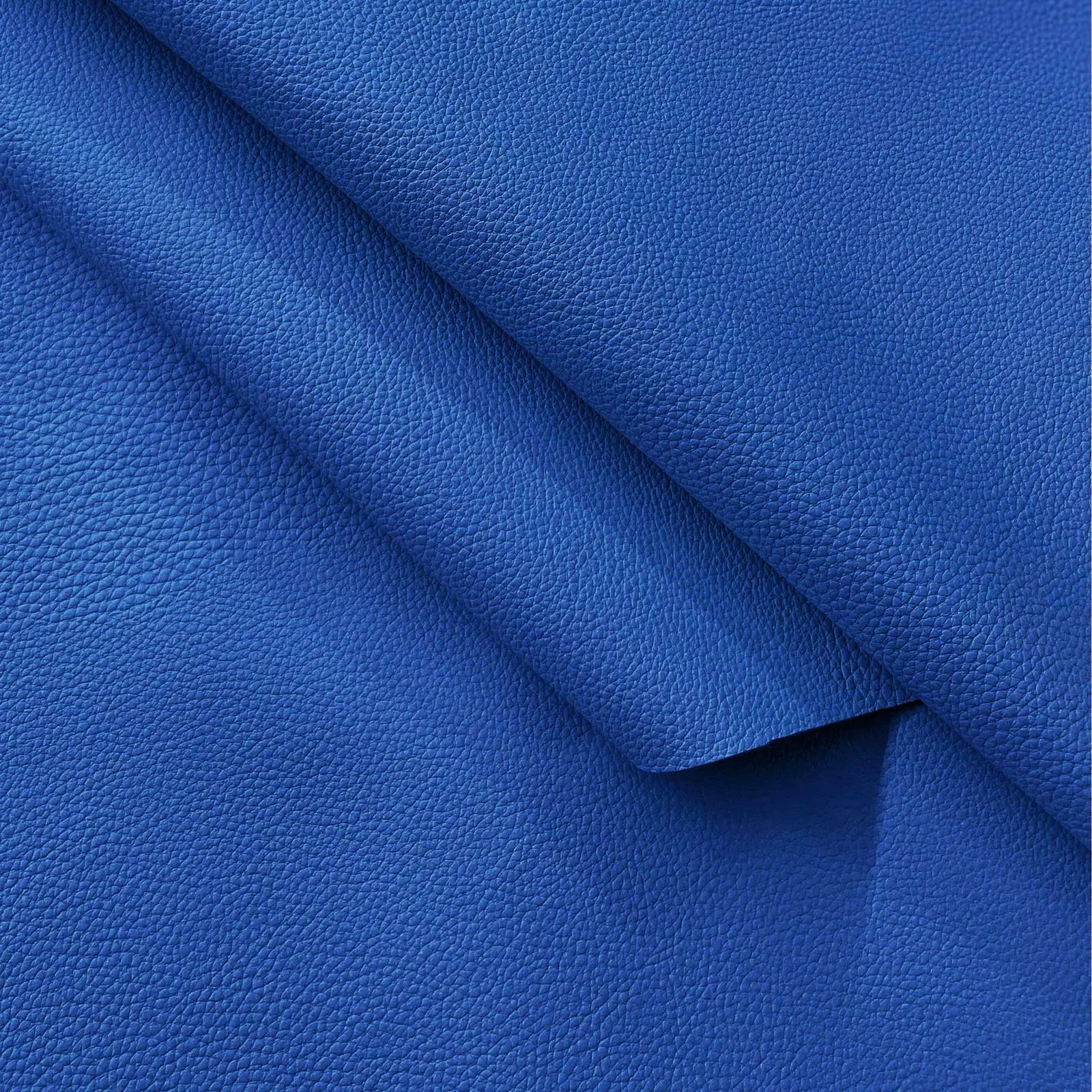 Pb017 Cushion Cover*Blue*Faux Leather synthetic Litchi Skin Sofa Seat 3D Box