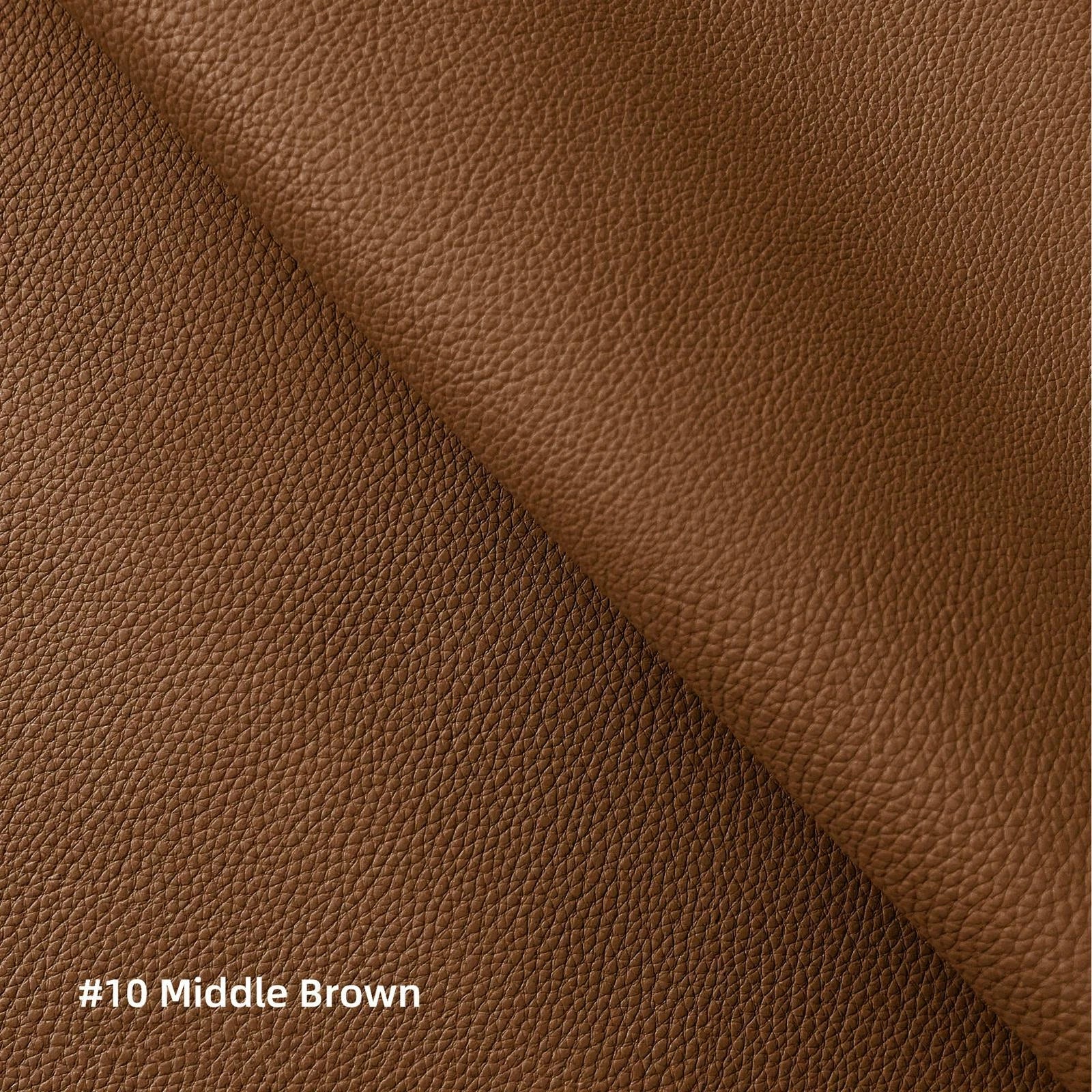 Pb010 Cushion Cover*Middle Brown*Faux Leather synthetic Litchi Skin Sofa Seat