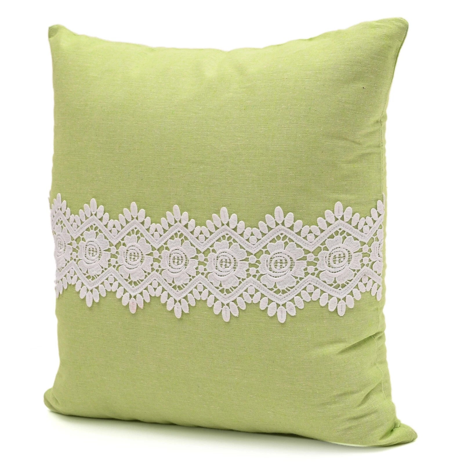 Home Decor Cushion Cover Sofa Decorative Throw Pillowcase Covers Solid with Lace