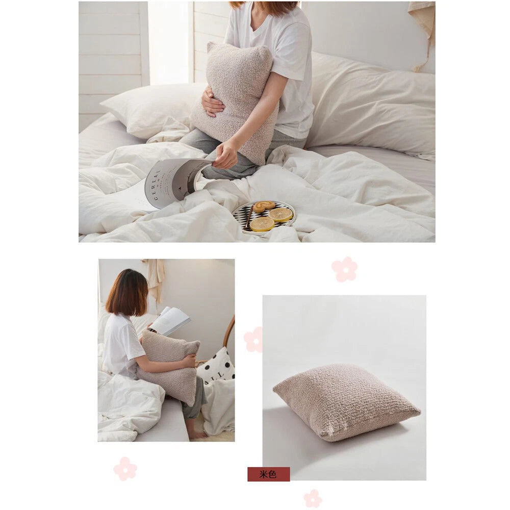 Square Knitted Cushion Cover Pillowcase Sofa Bed Pillows Covers Home Decor
