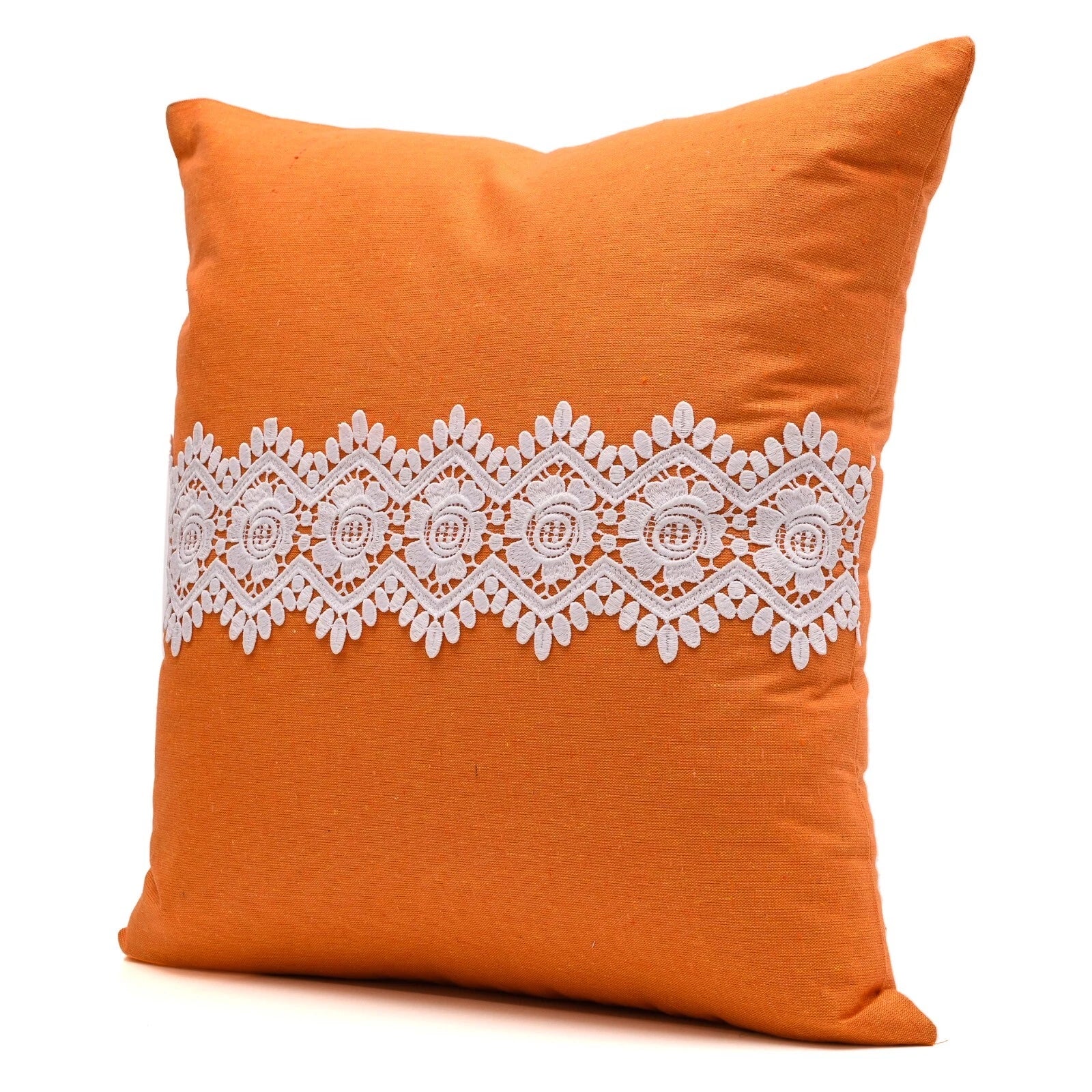 Home Decor Cushion Cover Sofa Decorative Throw Pillowcase Covers Solid with Lace