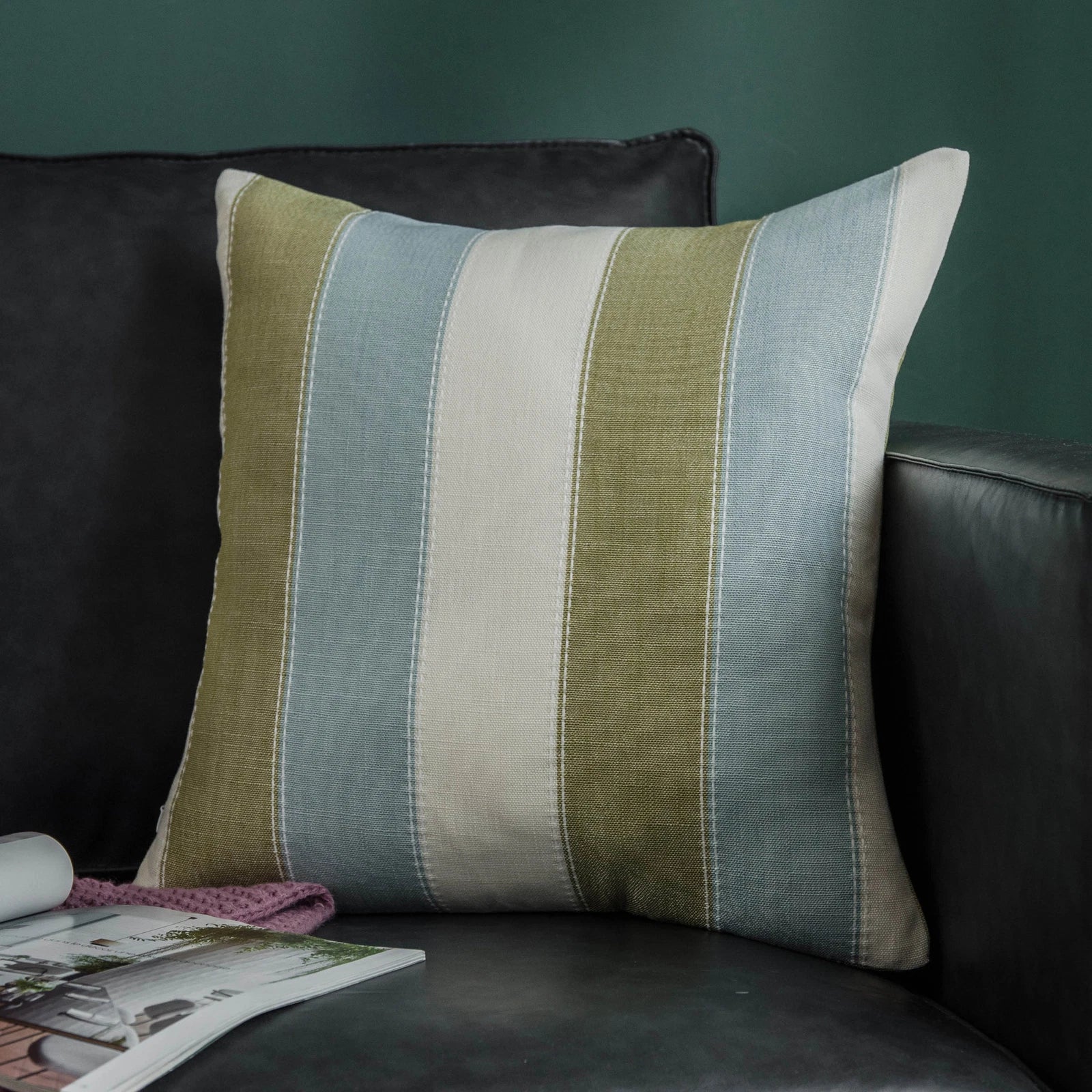 Stripe Print Cushion Cover Throw Pillowcases Bed Sofa Covers Office Home Decor