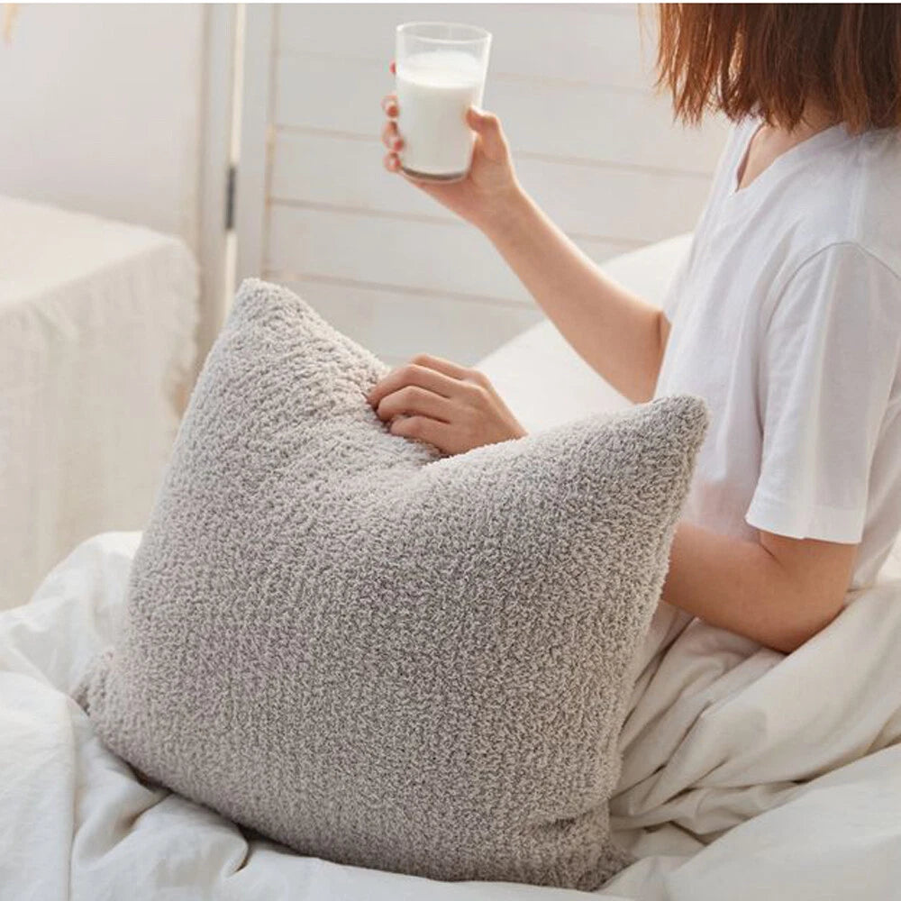 Square Knitted Cushion Cover Pillowcase Sofa Bed Pillows Covers Home Decor