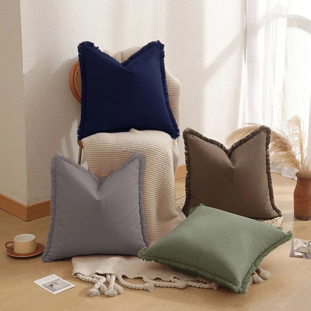 1/2/4Pack Square Home Sofa Decor Pillow Cover Case Cushion Cover Size 45x45cm
