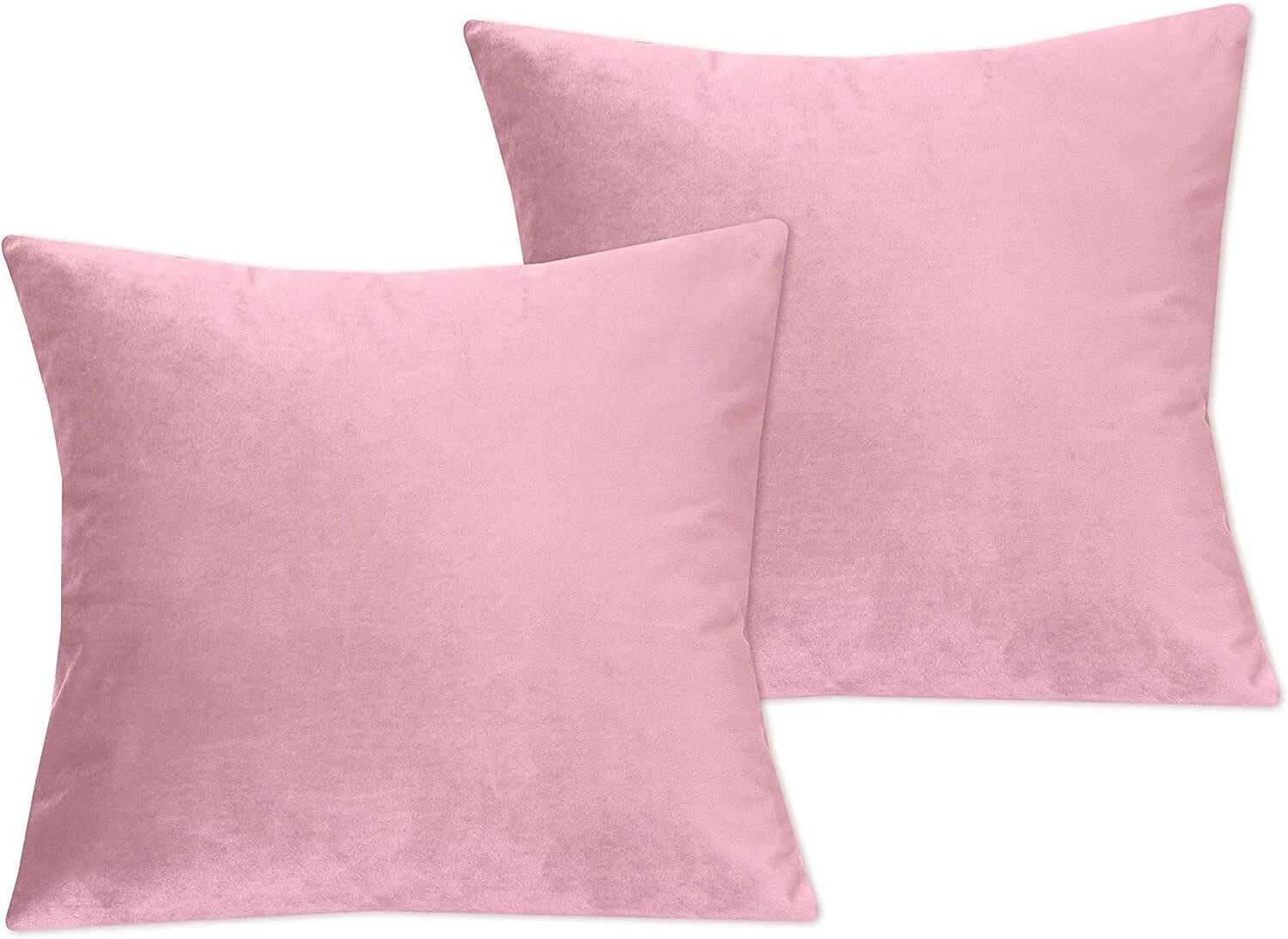 Crushed Cushion Covers or Velvet Cushions 18 x 18 Set of 2 Pair Bed Sofa Pillow