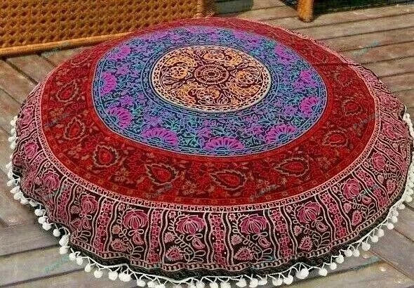 Ethnic Cushion Cover Indien Handmade Mandala Hippie Sofa Car Pillow Case