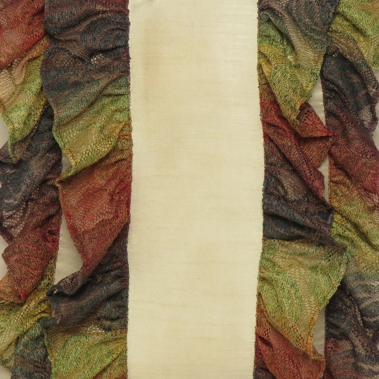 Cushion Cover Throw Pillow Cases Polydupion Beige Ruffle Lace Floral Sofa Bed