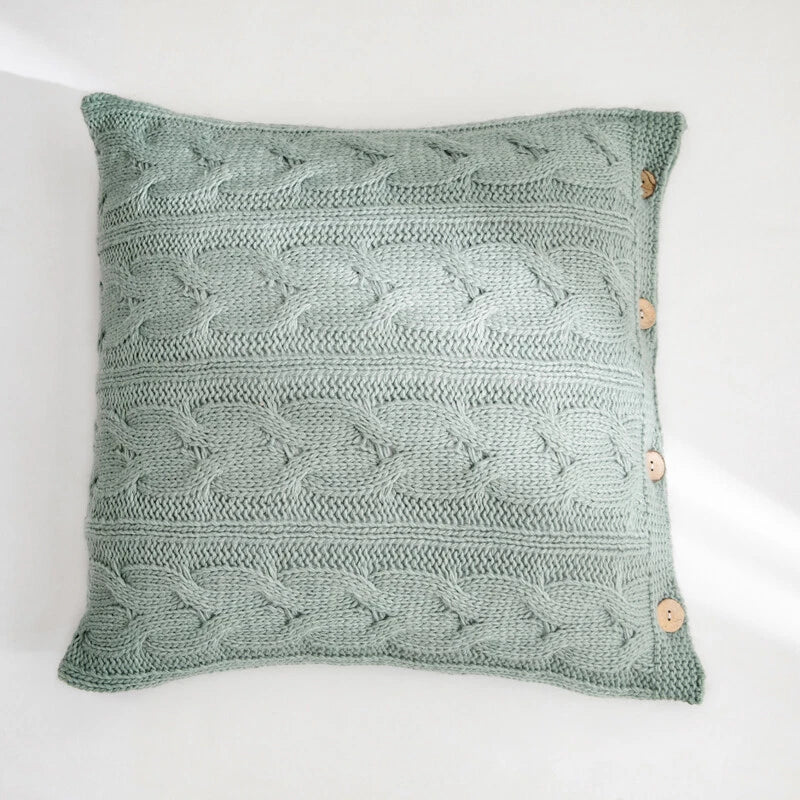 Knitted Cushion Cover Pillowcase Sofa Bed Throw Waist Pillows Case Home Decor