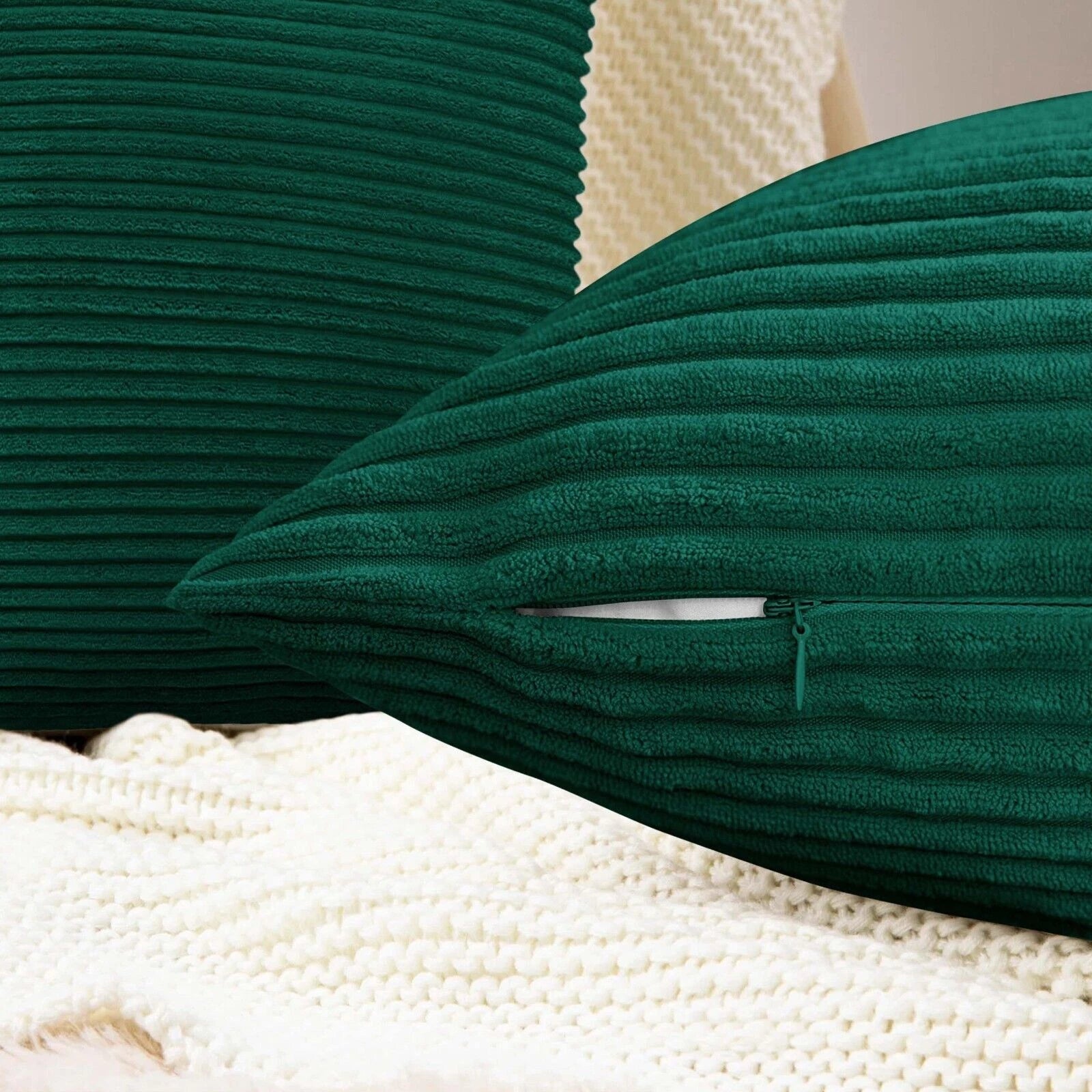 Pack of 1,2,4,6 Velvet Filled Cushion Covers 18x18 Sofa Decor Throw Pillow Cases