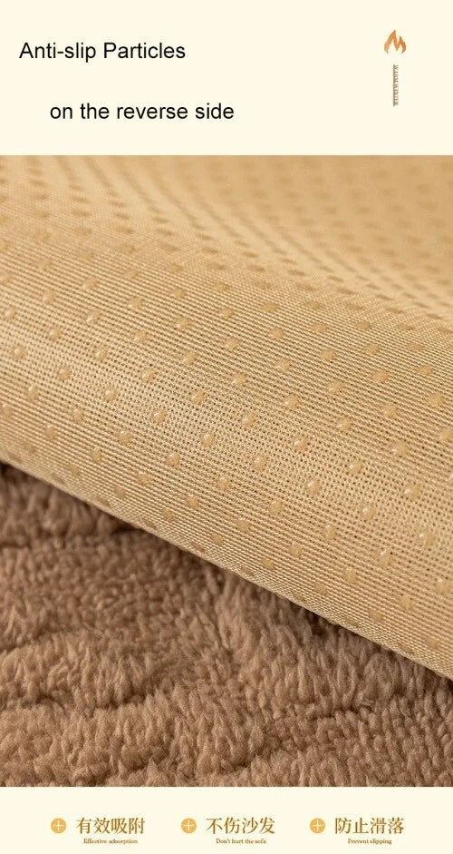 Sofa Protector Home Decor Fleece Sofa Cover Sofa Seat Slipcovers Plush Jacquard