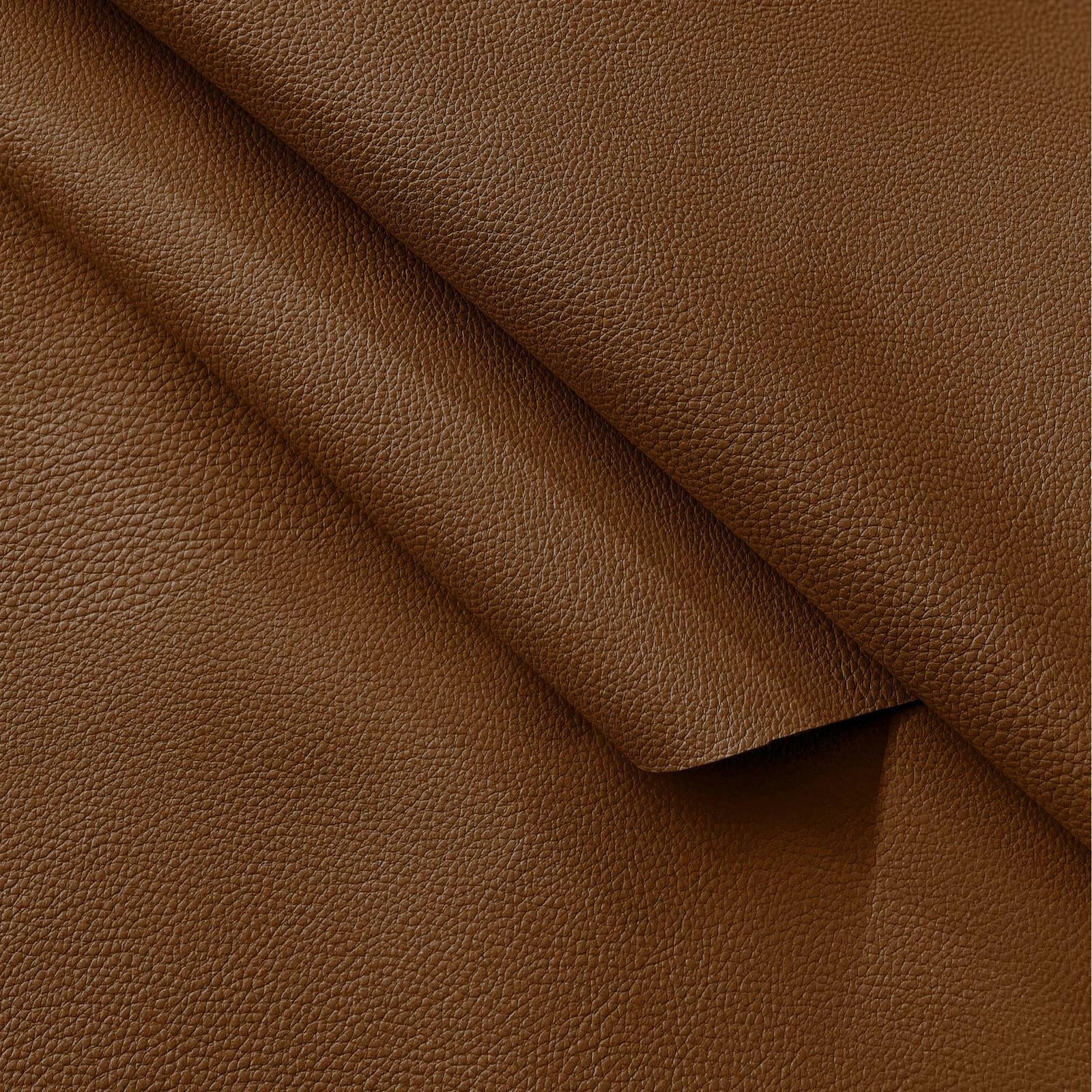 Pb010 Cushion Cover*Middle Brown*Faux Leather synthetic Litchi Skin Sofa Seat