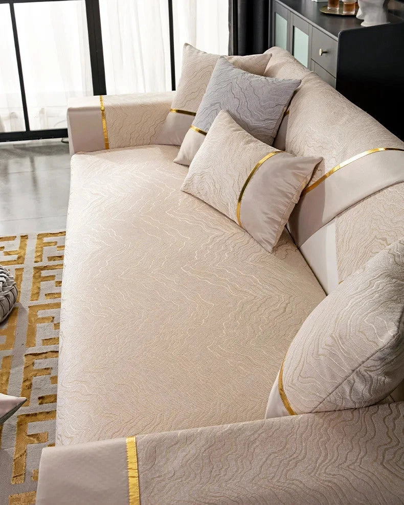 Sofa Cushion Cover Luxury High-grade Universal Non-slip Nordic Backrest Cover