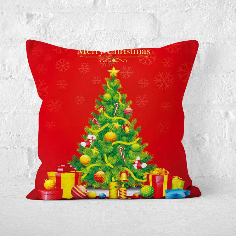 Christmas Cushion Cover Square Pillow Case Pillows Covers Sofa Bed Home Decor