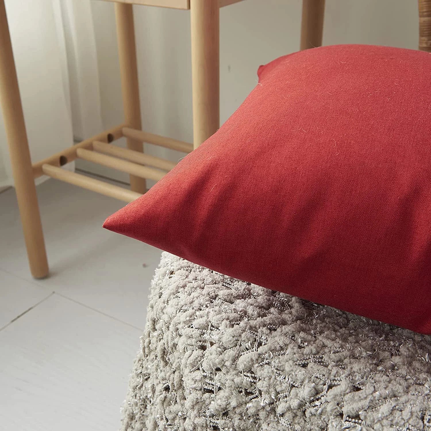 Outdoor Waterproof Cushion Cover Square Pillow Cases for Patio Tent Couch Sofa