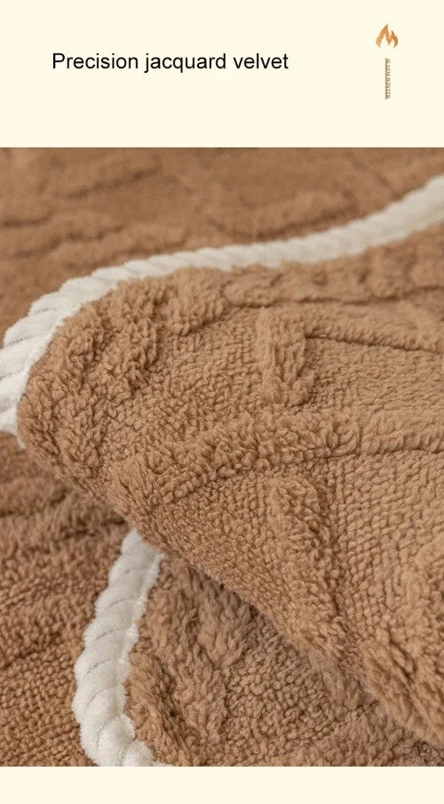 Sofa Protector Home Decor Fleece Sofa Cover Sofa Seat Slipcovers Plush Jacquard