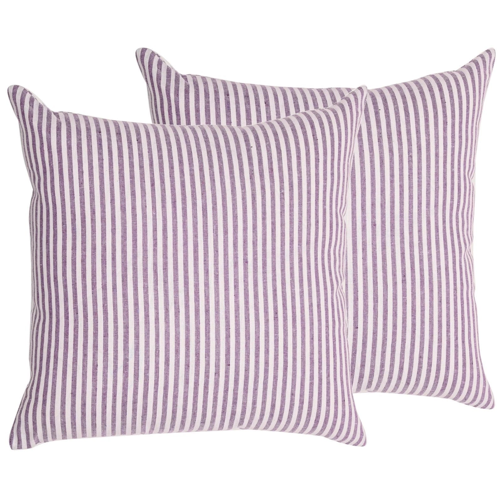 Pillow Cover Throw Cushion Case Covers Cotton Striped Home Sofa Decor Square-S2
