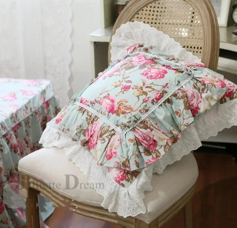 Lace Decorative Pillowcase Bed Pillow Case Princess Cushion Cover Sofa Cushions
