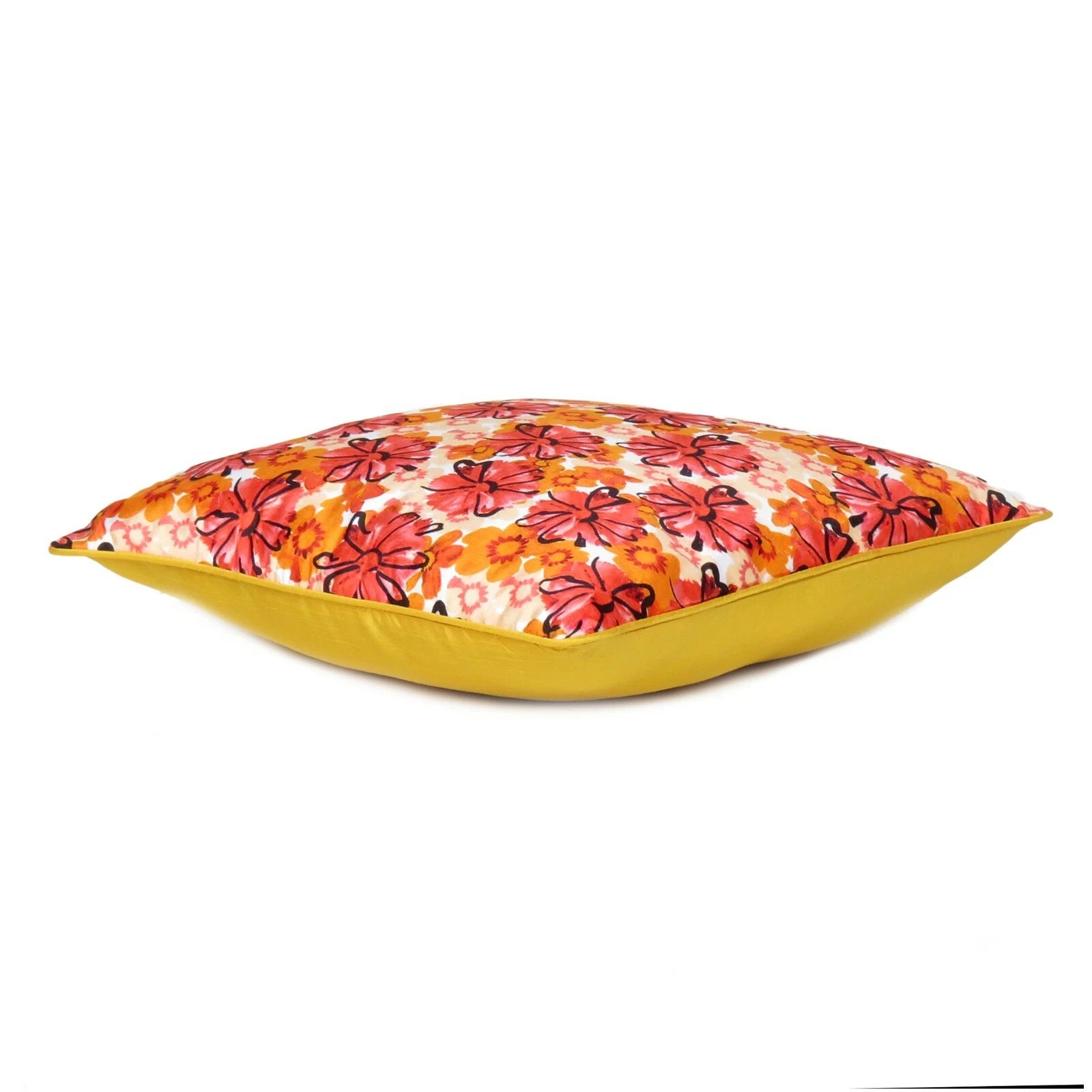 Velvet Cushion Cover Cozy Throw Pillowcase Home Decorative Flower Print Zipper