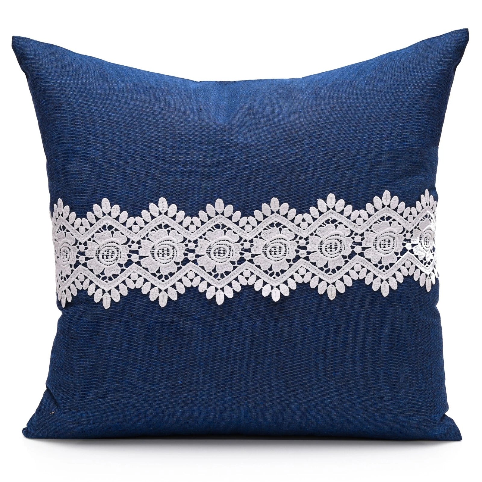 Home Decor Cushion Cover Sofa Decorative Throw Pillowcase Covers Solid with Lace
