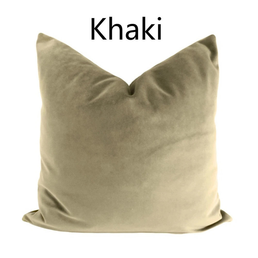 Velvet Pillow Case Waist Throw Cushion Cover Home Office Sofa Chair Bed Decor
