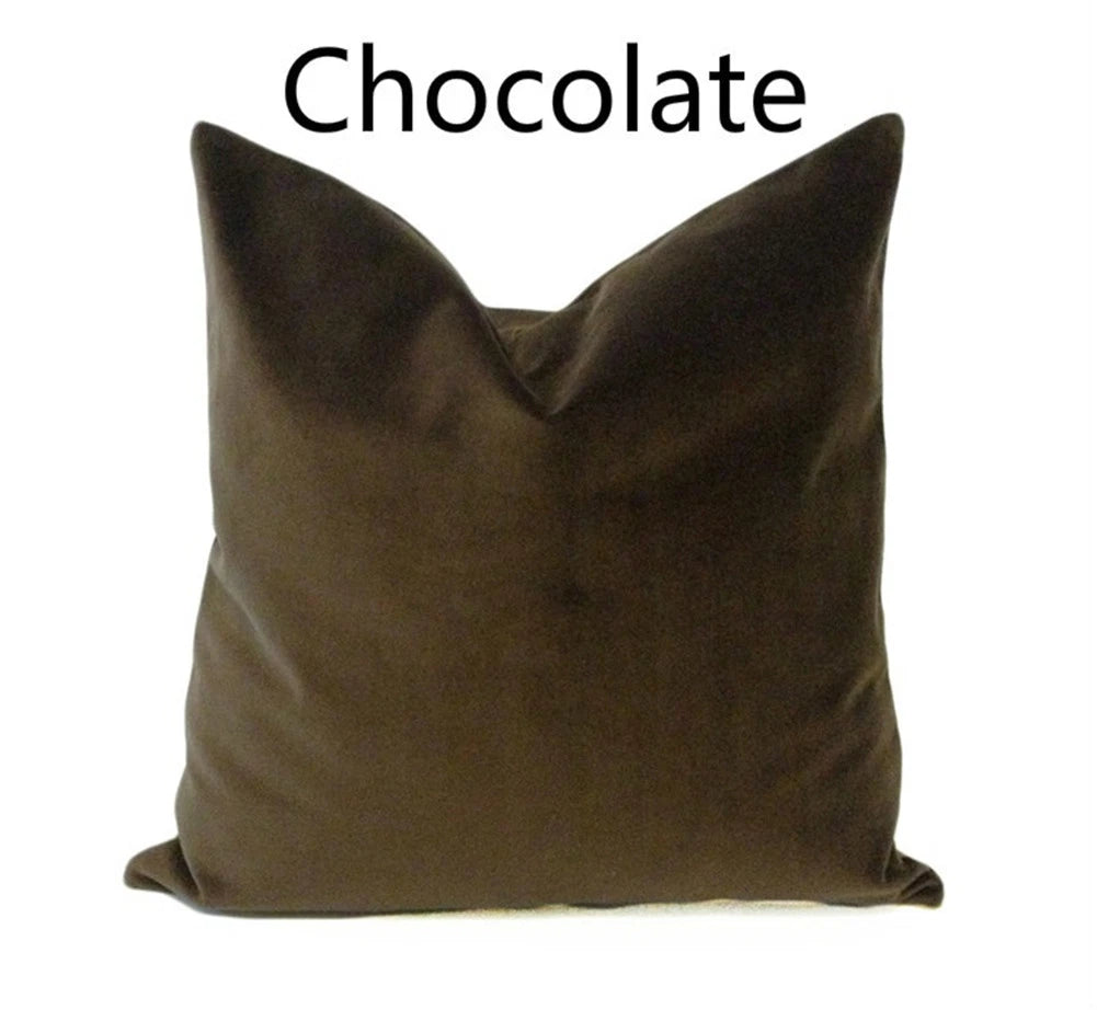 Velvet Pillow Case Waist Throw Cushion Cover Home Office Sofa Chair Bed Decor