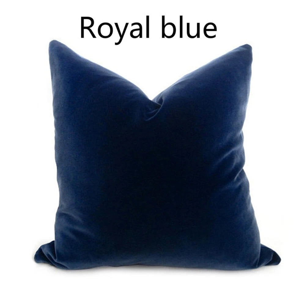 Velvet Pillow Case Waist Throw Cushion Cover Home Office Sofa Chair Bed Decor