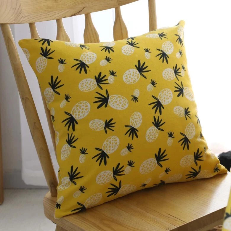 Home Print Cushion Covers Square Pillowcase Sofa Throw Waist Bed Decor Christmas
