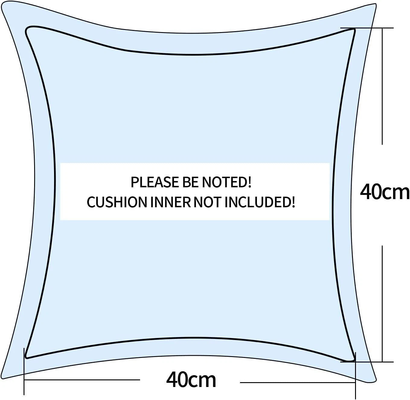 Umi Velvet Cushion Covers Plain Throw Pillow Cases Seat Sofa Bed Set of 4 Square