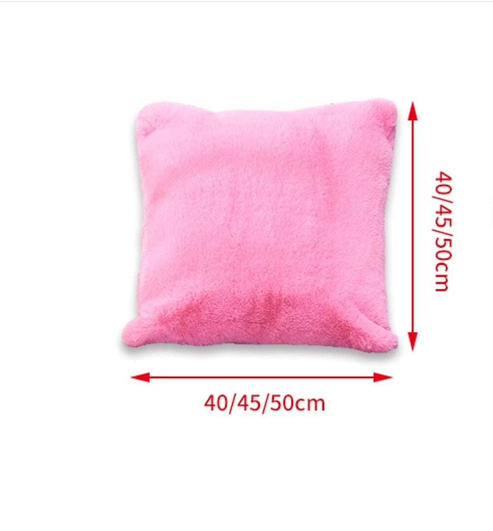 Fluffy Faux Fur Shaggy Soft Sofa Bed Home Car Decor Pillow Case Cushion Cover