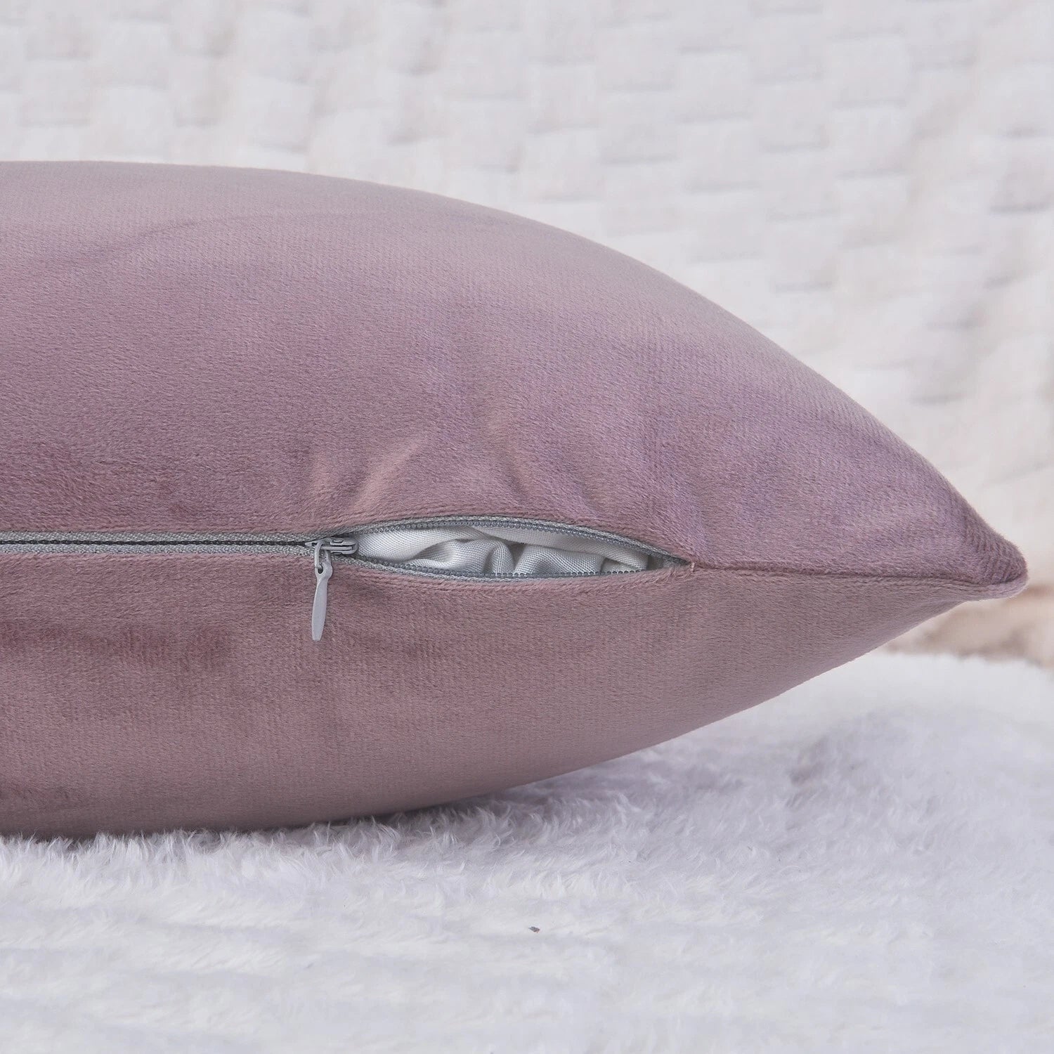 Plain Velvet Cushions Covers 30x51 cm Luxury Soft Velvet Sofa Bed Pillow Cases