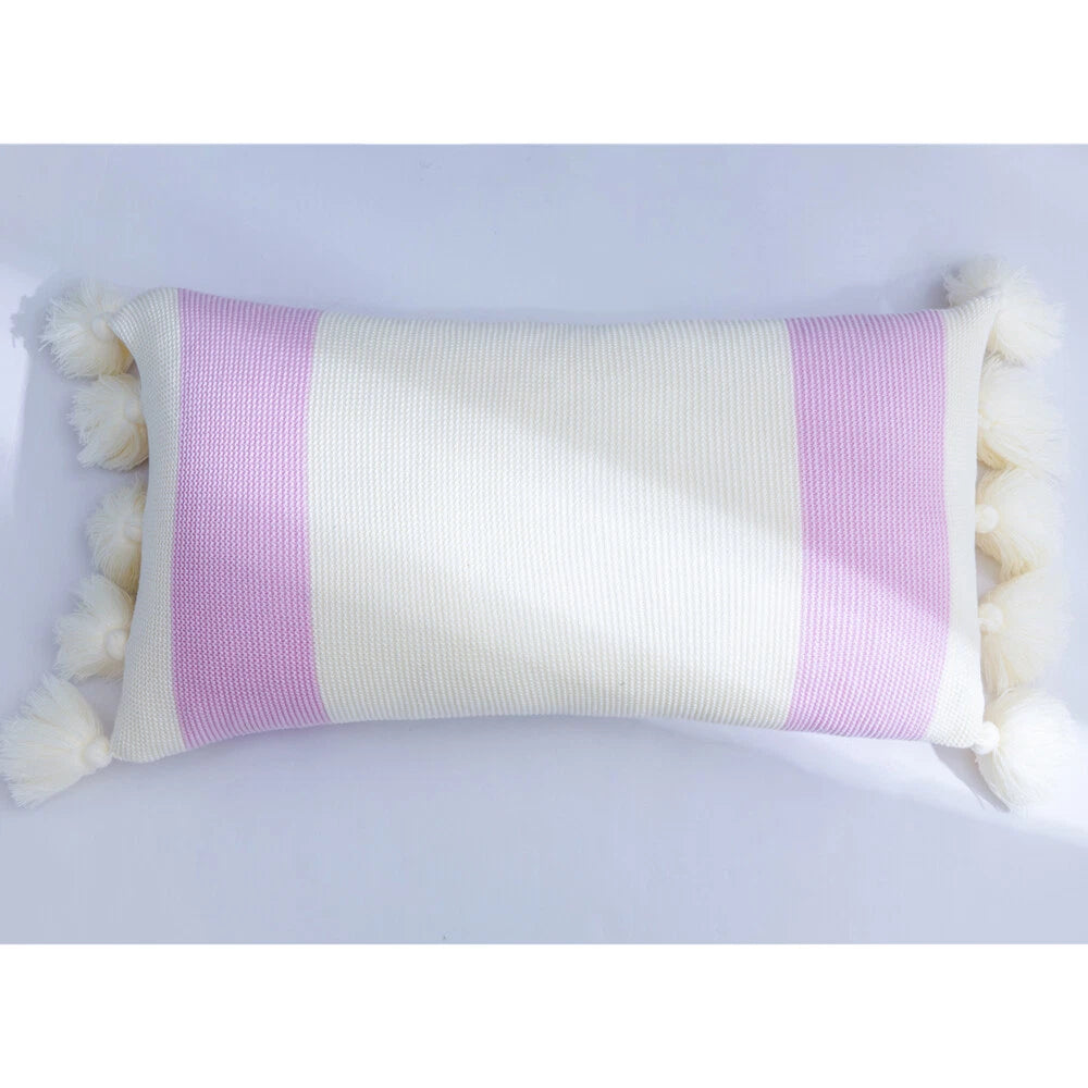 Knitted With Tassel Throw Pillowcase Sofa Office Bed Waist Cushion Pillow Cover
