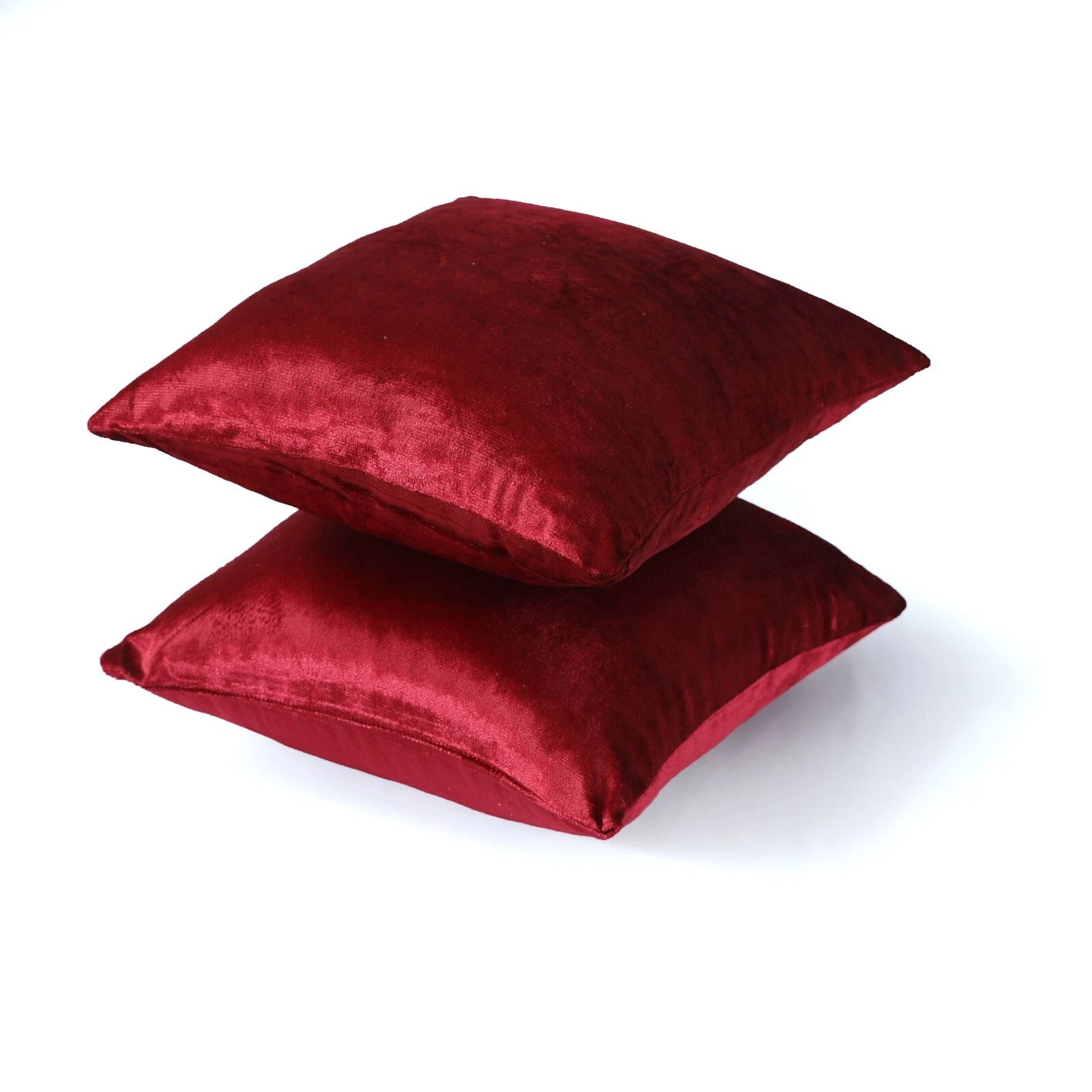 Pack of 4 Plush Velvet Cushion Covers Extra Soft Sofa Throw Pillow Cases 17"x17"