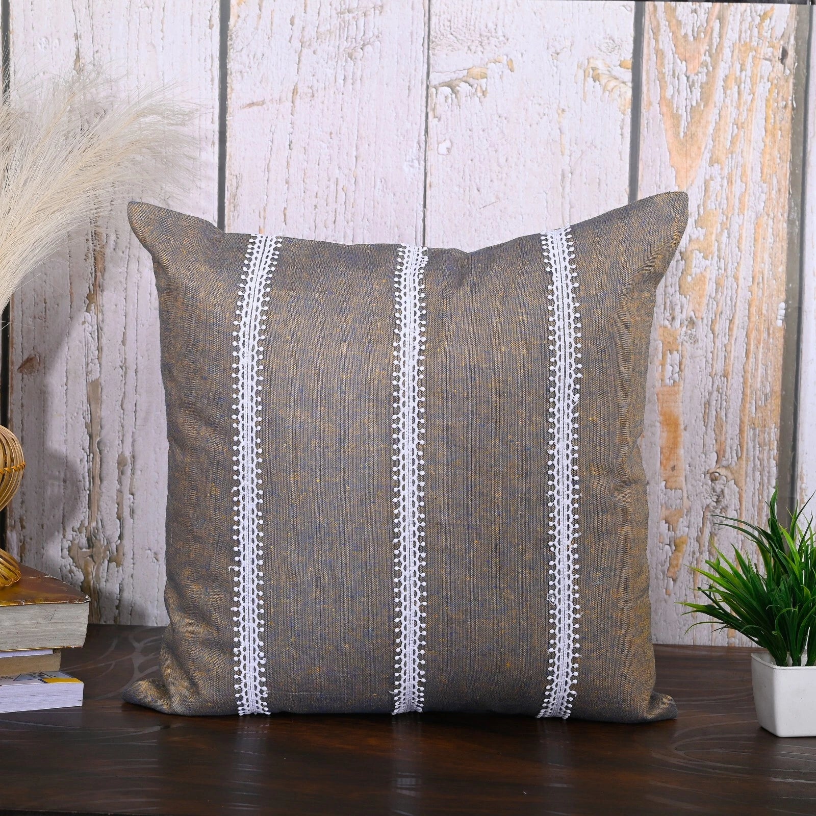 Cotton Pillow Cover Cushion Case Home Sofa Couch Bed Decor Square Covers Set 5