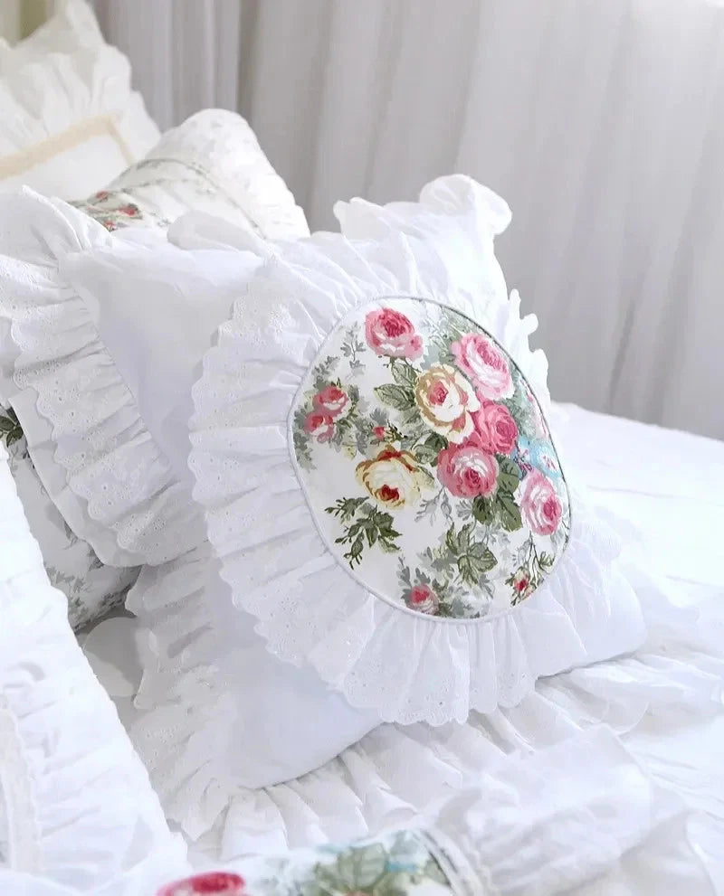 Lace Decorative Pillowcase Bed Pillow Case Princess Cushion Cover Sofa Cushions