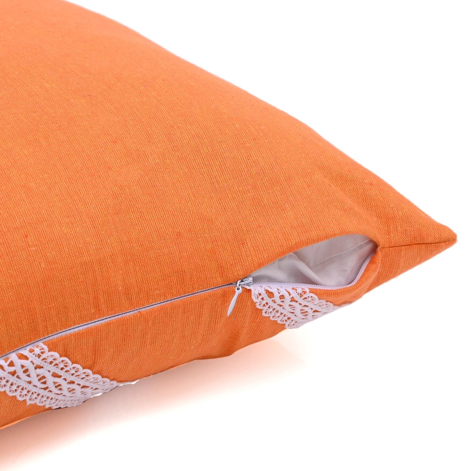 Home Decorative Cotton Cushion Cover Throw Pillowcase Sofa Decor Diagonal Lace