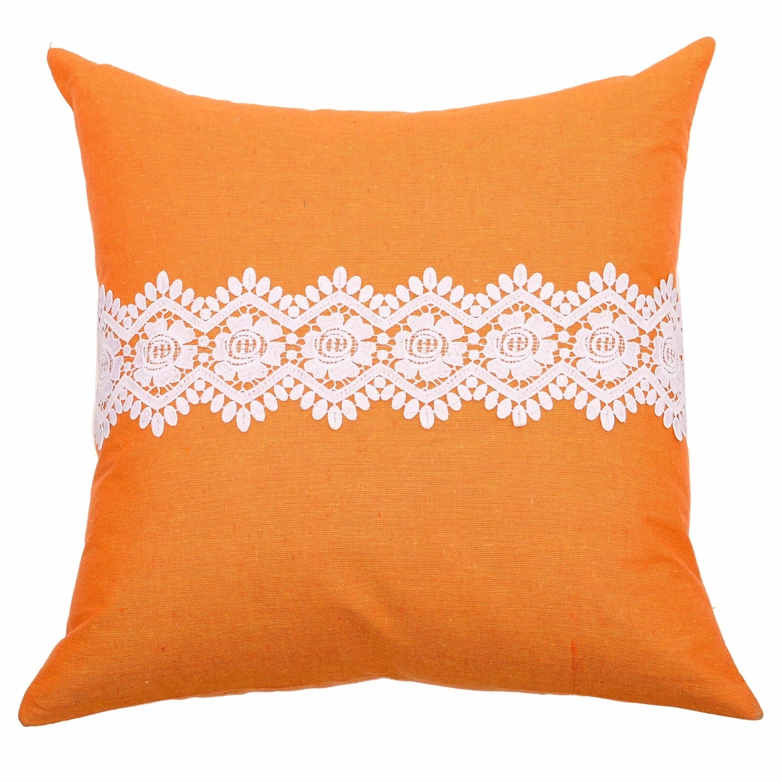 Home Decor Cushion Cover Sofa Decorative Throw Pillowcase Covers Solid with Lace