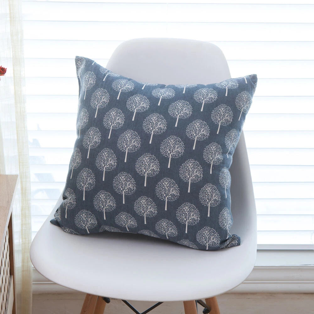 Home Print Cushion Covers Square Pillowcase Sofa Throw Waist Bed Decor Christmas