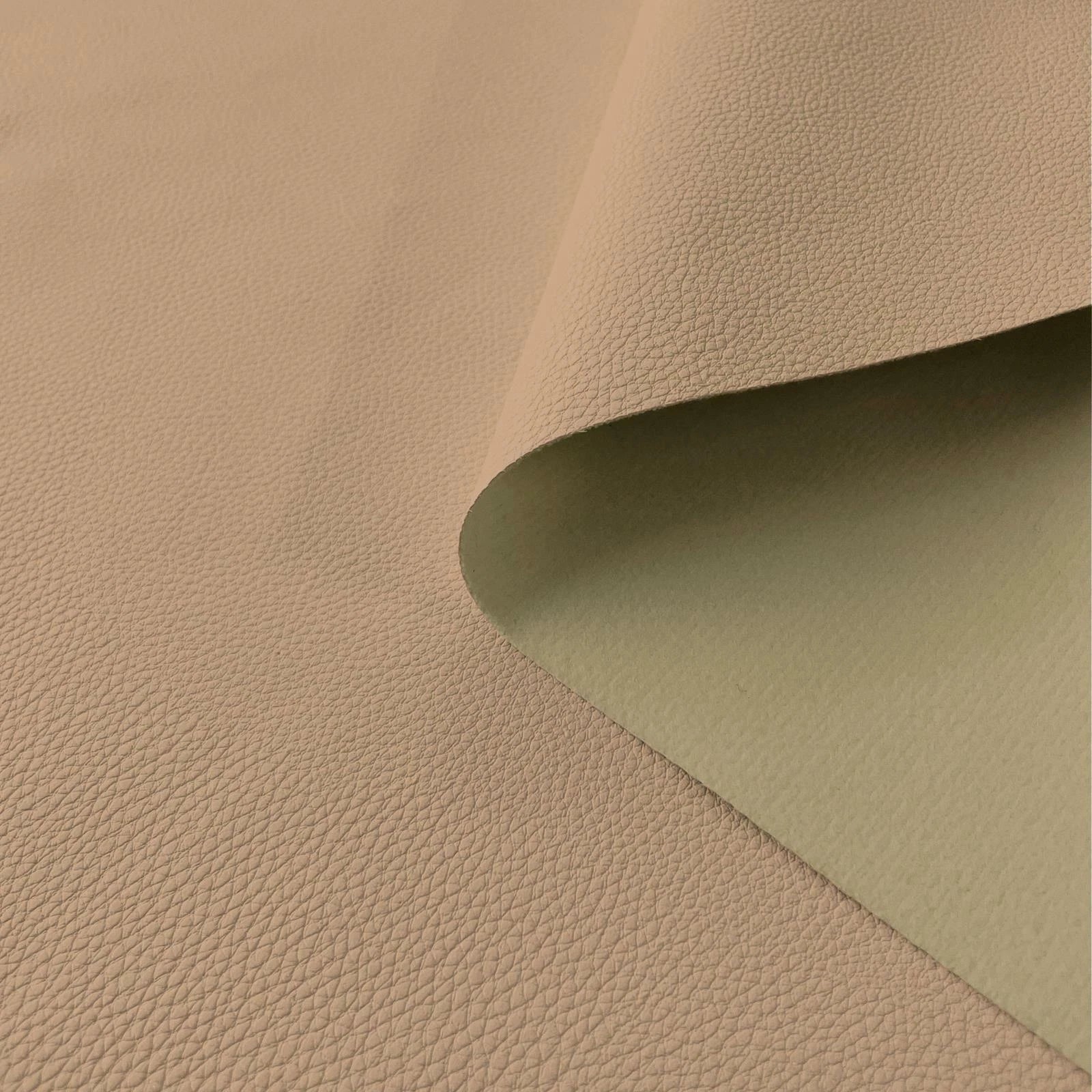 Pb031Cushion Cover*Nude Tan*Faux Leather synthetic Litchi Skin Box Sofa Seat