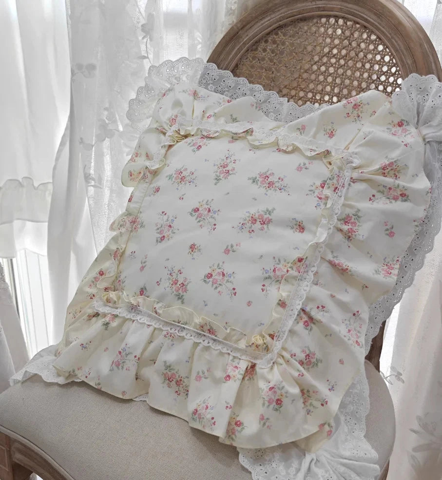 Lace Decorative Pillowcase Bed Pillow Case Princess Cushion Cover Sofa Cushions