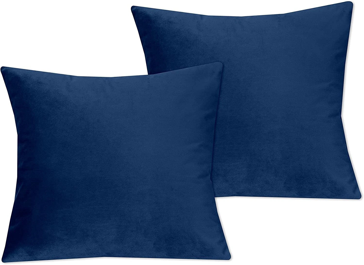 Crushed Cushion Covers or Velvet Cushions 18 x 18 Set of 2 Pair Bed Sofa Pillow