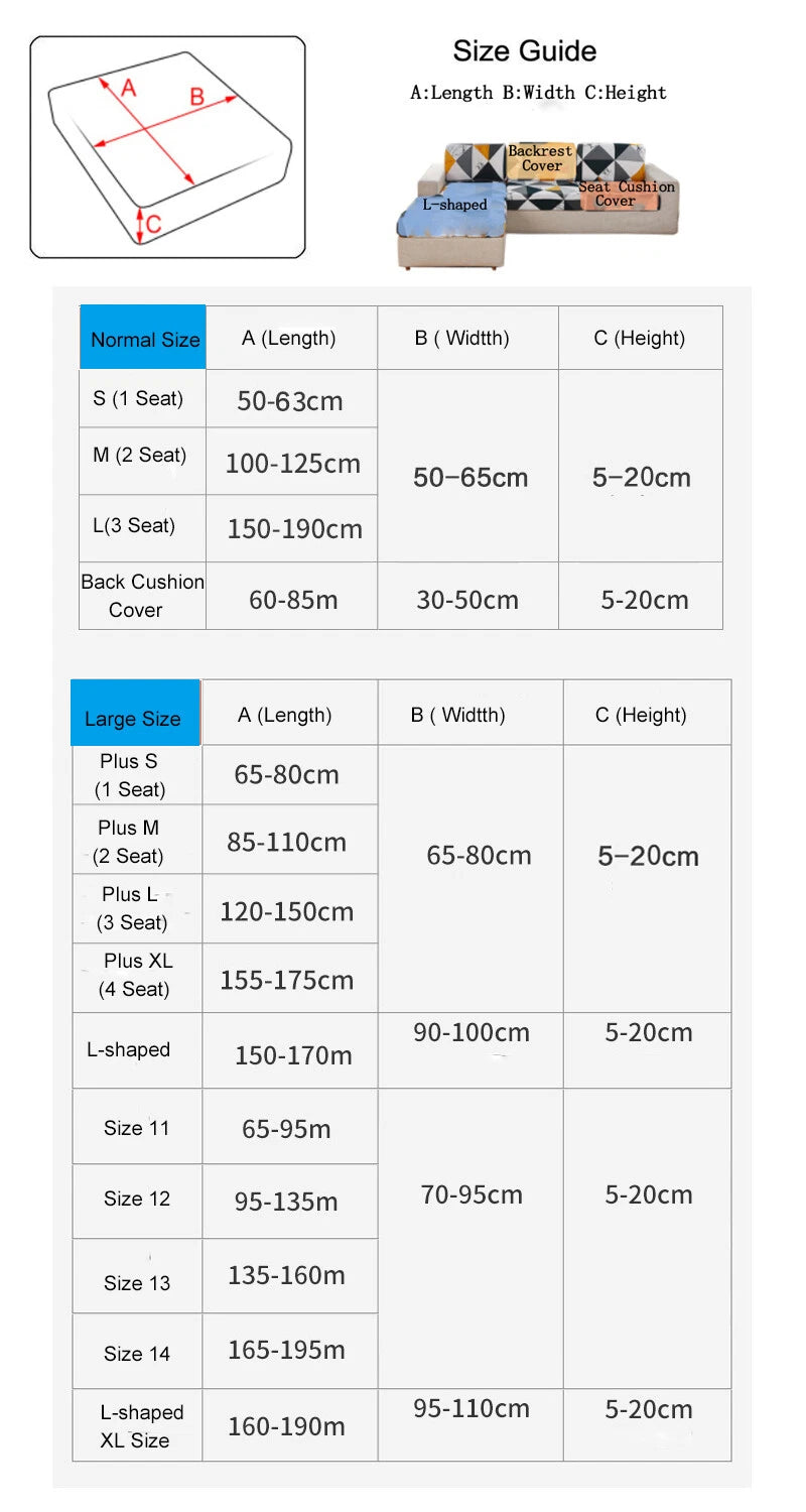 1 2 3 4 Seater PU Leather Sofa Cushion Cover Waterproof Sofa Couch Seat Cover