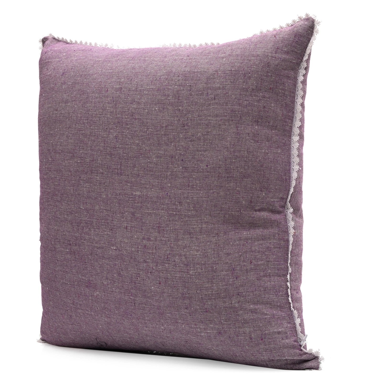 Pillow Covers Cotton Throw Cushion Case Cover Sofa Home Decor Solid with Lace-S2