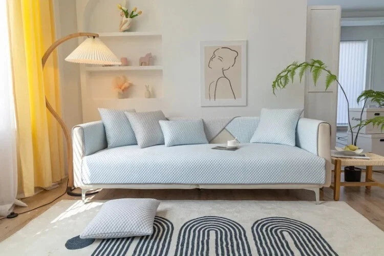 Ice Silk Sofa Cover Summer Cooling Sofa Mat Non-slip Couch Cushion Sofa Towel