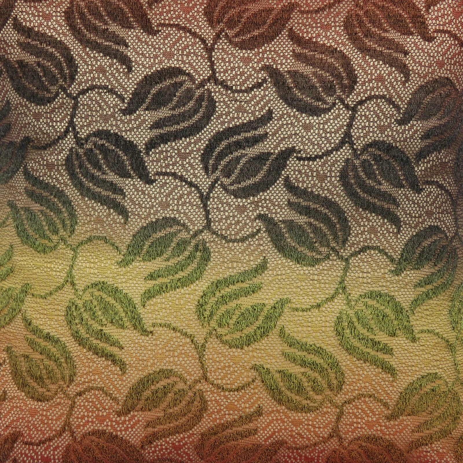 Leaf Floral Brown Cushion Cover Polydupion Bed Sofa Waist Back Pillow Case Home