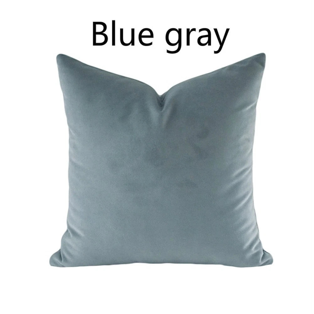 Velvet Pillow Case Waist Throw Cushion Cover Home Office Sofa Chair Bed Decor